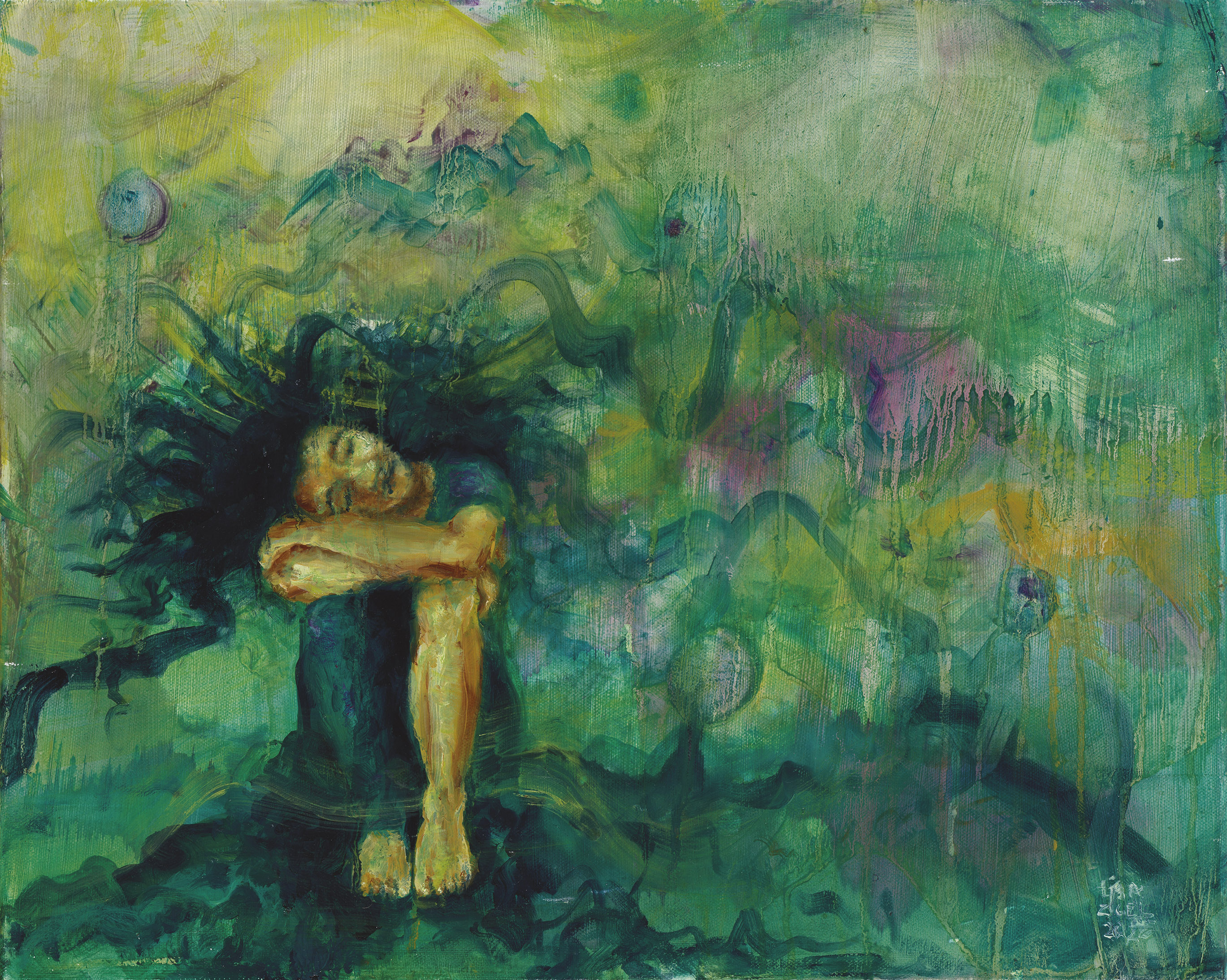 Dina — mixed technique on canvas
