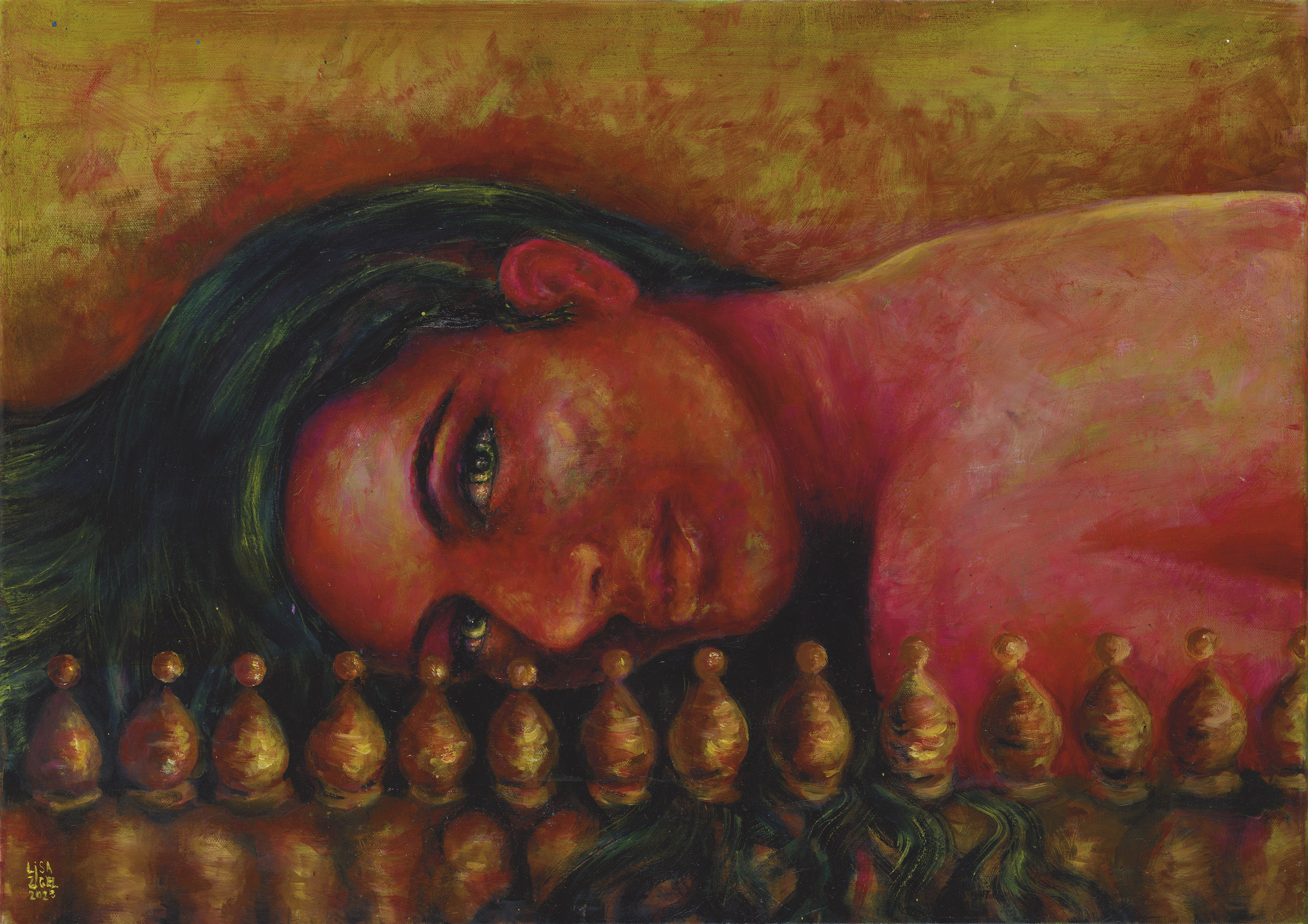 She’ila Bat Yiftach I — oil on canvas