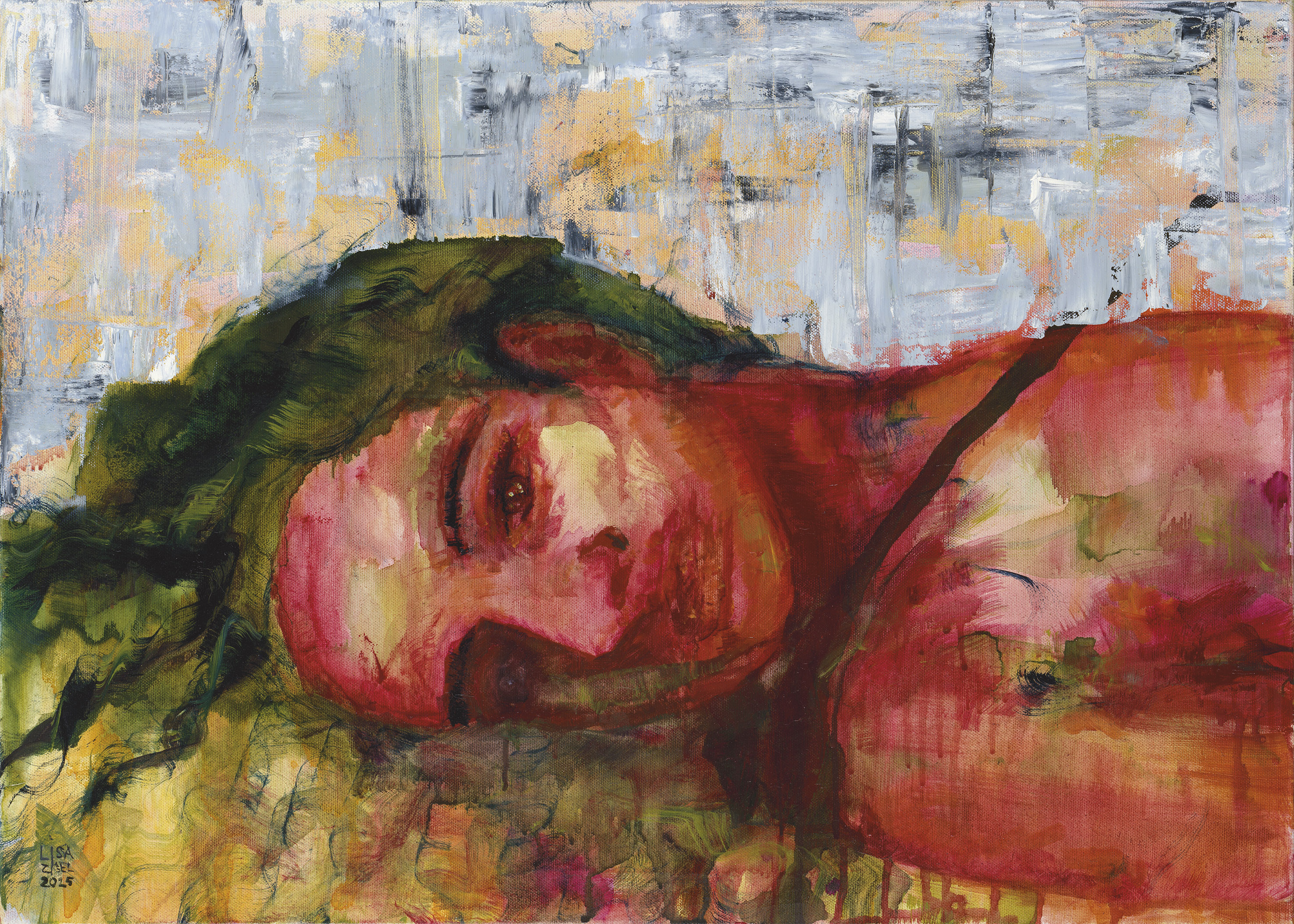 She’ila Bat Yiftach II — mixed technique on canvas